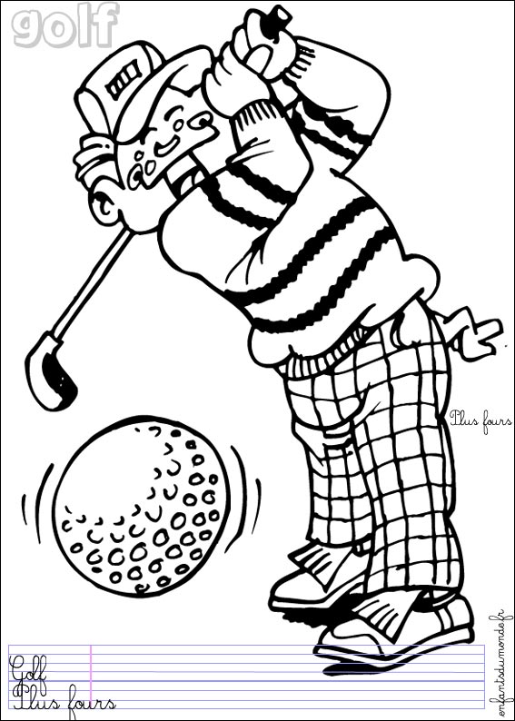 coloriage golf 2